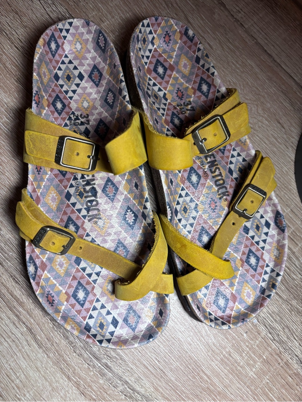 Birkenstock Yellow Arizona Sandals
